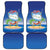 Cuba Car Mats Funny Macaw Decorative Map