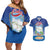 Cuba Couples Matching Off Shoulder Short Dress and Hawaiian Shirt Funny Macaw Decorative Map