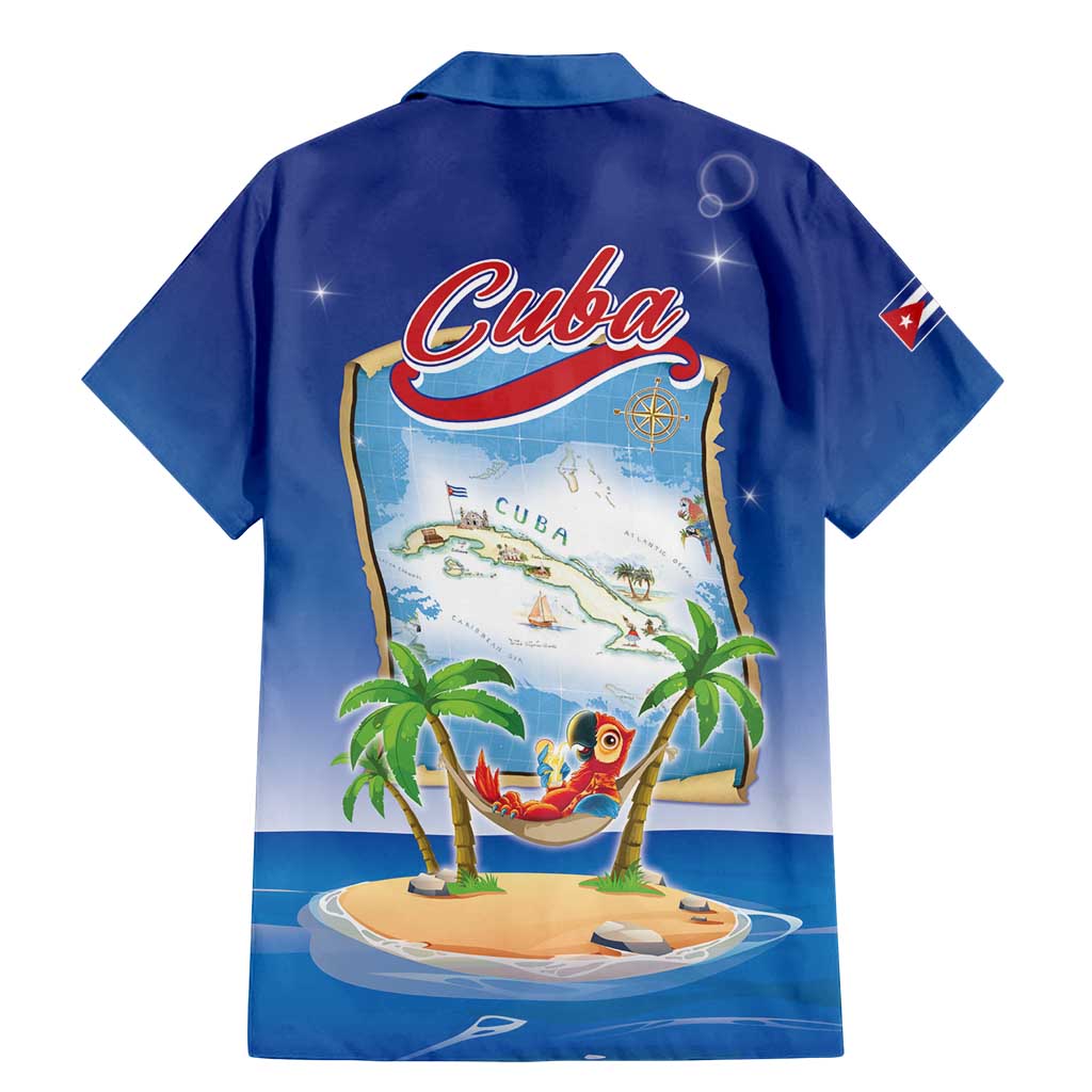 Cuba Family Matching Mermaid Dress and Hawaiian Shirt Funny Macaw Decorative Map