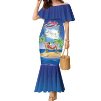 Cuba Family Matching Mermaid Dress and Hawaiian Shirt Funny Macaw Decorative Map