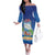 Cuba Family Matching Off The Shoulder Long Sleeve Dress and Hawaiian Shirt Funny Macaw Decorative Map