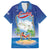 Cuba Family Matching Off Shoulder Short Dress and Hawaiian Shirt Funny Macaw Decorative Map