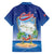 Cuba Family Matching Off Shoulder Short Dress and Hawaiian Shirt Funny Macaw Decorative Map