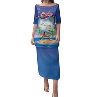 Cuba Family Matching Puletasi and Hawaiian Shirt Funny Macaw Decorative Map