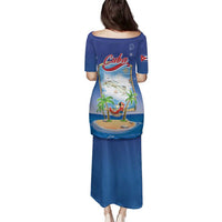 Cuba Family Matching Puletasi and Hawaiian Shirt Funny Macaw Decorative Map