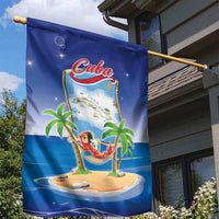 Cuba Garden Flag Funny Macaw Decorative Map