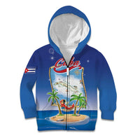 Cuba Kid Hoodie Funny Macaw Decorative Map