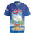 Cuba Rugby Jersey Funny Macaw Decorative Map