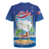 Cuba Rugby Jersey Funny Macaw Decorative Map