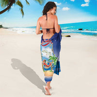 Cuba Sarong Funny Macaw Decorative Map