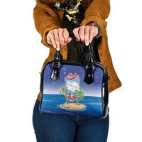 Cuba Shoulder Handbag Funny Macaw Decorative Map
