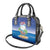 Cuba Shoulder Handbag Funny Macaw Decorative Map