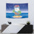 Cuba Tapestry Funny Macaw Decorative Map