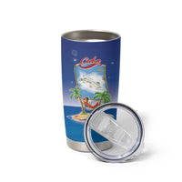 Cuba Tumbler Cup Funny Macaw Decorative Map