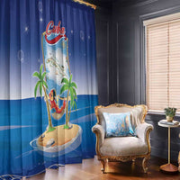 Cuba Window Curtain Funny Macaw Decorative Map