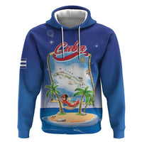 Cuba Zip Hoodie Funny Macaw Decorative Map