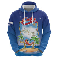 Cuba Zip Hoodie Funny Macaw Decorative Map