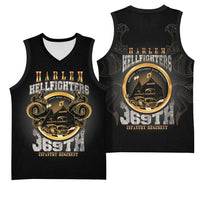 Never Forget Harlem Hellfighters Basketball Jersey Strength Courage And Glory