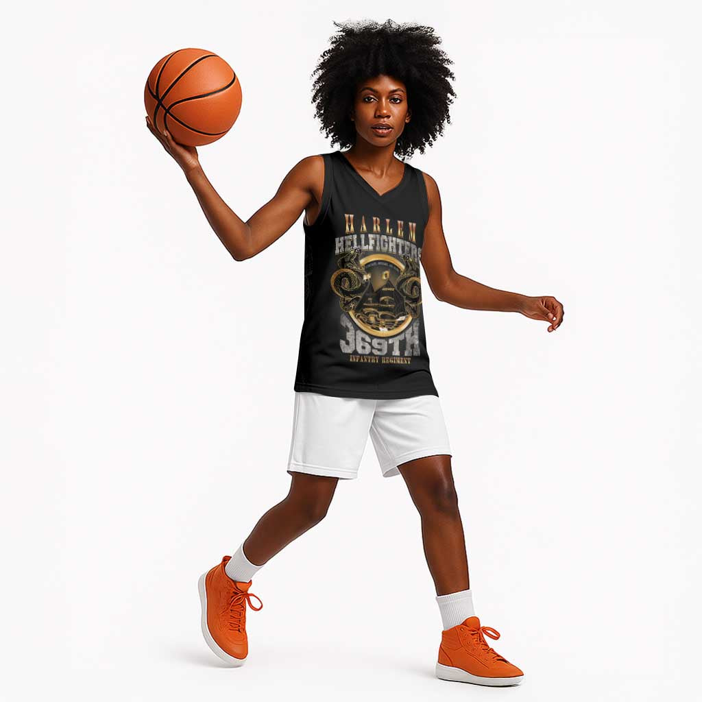 Never Forget Harlem Hellfighters Basketball Jersey Strength Courage And Glory
