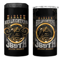 Never Forget Harlem Hellfighters 4 in 1 Can Cooler Tumbler Strength Courage And Glory