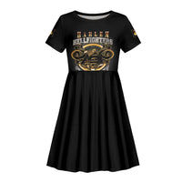 Never Forget Harlem Hellfighters Kid Short Sleeve Dress Strength Courage And Glory