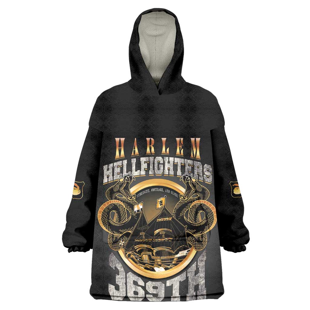 Never Forget Harlem Hellfighters Kid Wearable Blanket Hoodie Strength Courage And Glory