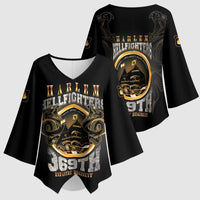 Never Forget Harlem Hellfighters Kimono Sleeve Blouse Strength Courage And Glory