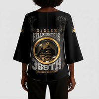 Never Forget Harlem Hellfighters Kimono Sleeve Blouse Strength Courage And Glory