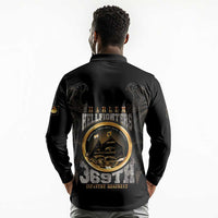 Never Forget Harlem Hellfighters Long Sleeve Polo Shirt Strength Courage And Glory