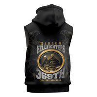 Never Forget Harlem Hellfighters Sleeveless Hoodie Strength Courage And Glory