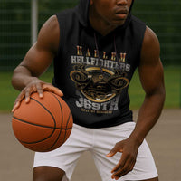 Never Forget Harlem Hellfighters Sleeveless Hoodie Strength Courage And Glory