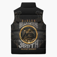 Never Forget Harlem Hellfighters Sleeveless Puffer Jacket Strength Courage And Glory