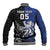 New Zealand And Scotland Rugby Custom Baseball Jacket Maori Tiki With Thistle Together