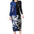 New Zealand And Scotland Rugby Custom Family Matching Long Sleeve Bodycon Dress and Hawaiian Shirt Maori Tiki With Thistle Together