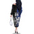 New Zealand And Scotland Rugby Custom Family Matching Off The Shoulder Long Sleeve Dress and Hawaiian Shirt Maori Tiki With Thistle Together