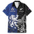 New Zealand And Scotland Rugby Custom Family Matching Off Shoulder Maxi Dress and Hawaiian Shirt Maori Tiki With Thistle Together