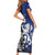 New Zealand And Scotland Rugby Custom Family Matching Short Sleeve Bodycon Dress and Hawaiian Shirt Maori Tiki With Thistle Together