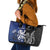 New Zealand And Scotland Rugby Leather Tote Bag Maori Tiki With Thistle Together