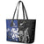 New Zealand And Scotland Rugby Leather Tote Bag Maori Tiki With Thistle Together