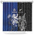 New Zealand And Scotland Rugby Shower Curtain Maori Tiki With Thistle Together