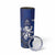 New Zealand And Scotland Rugby Custom Skinny Tumbler Maori Tiki With Thistle Together