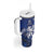 New Zealand And Scotland Rugby Custom Tumbler With Handle Maori Tiki With Thistle Together