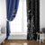 New Zealand And Scotland Rugby Window Curtain Maori Tiki With Thistle Together