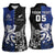 New Zealand And Scotland Rugby Custom Women Sleeveless Polo Shirt Maori Tiki With Thistle Together