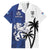 Fiji And Scotland Rugby Custom Family Matching Off Shoulder Short Dress and Hawaiian Shirt Fijian Palm Tree With Thistle Together