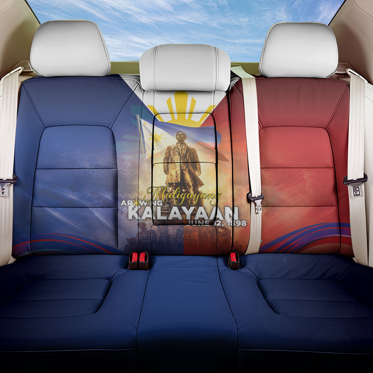 Philippines Back Car Seat Cover Maligayang Araw Ng Kalayaan