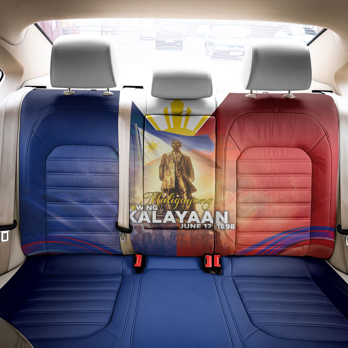 Philippines Back Car Seat Cover Maligayang Araw Ng Kalayaan