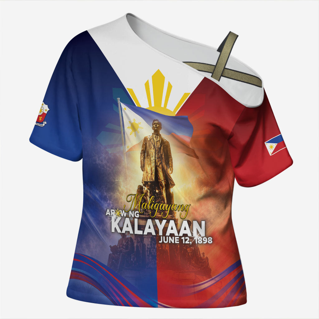 Philippines Cross Shoulder Shirt Maligayang Araw Ng Kalayaan