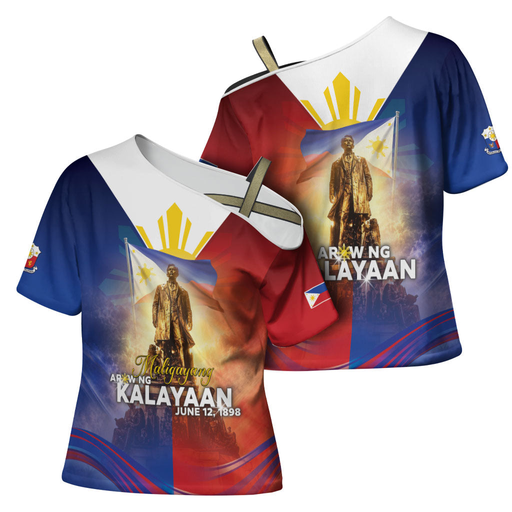 Philippines Cross Shoulder Shirt Maligayang Araw Ng Kalayaan