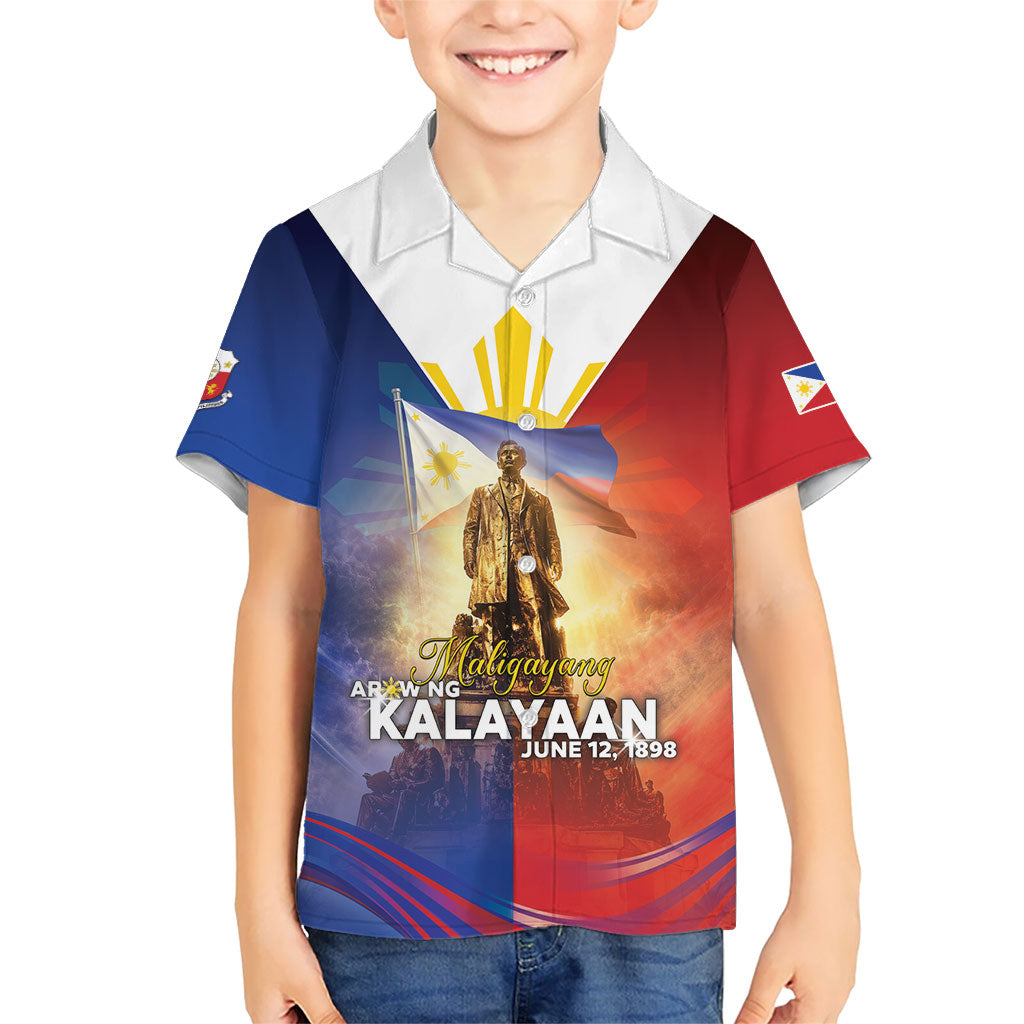 Philippines Kid Hawaiian Shirt Maligayang Araw Ng Kalayaan